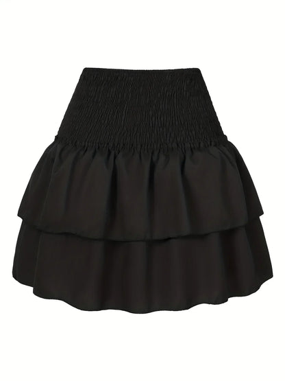 Amelia Rok | Pleated Waist | Layered Hem | Fashionable