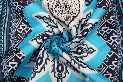 Strapless summer dress with ethnic print – Eliana
