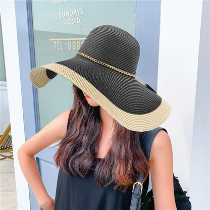Ladies' summer hat with wide brim and UV protection – Lily