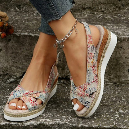 Sturdy Women's Wedge Sandals – Romy