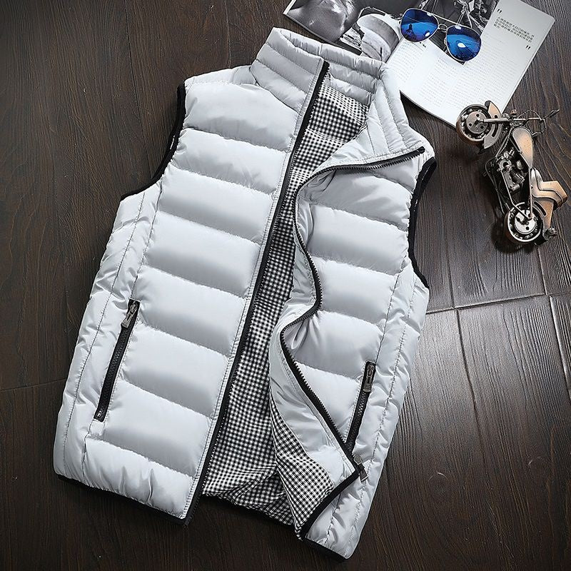 Water-repellent & Lined Men's Gilet with Stand-up Collar – Henrik Autumn Edition