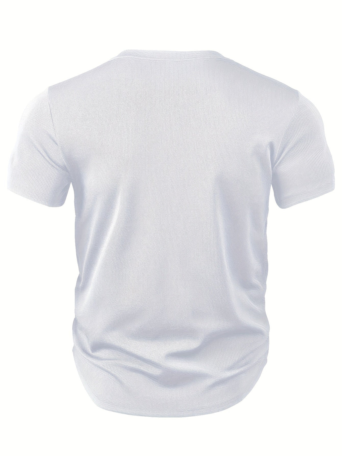 Men's T-shirt with deep V-neck and textured fabric – Rafael