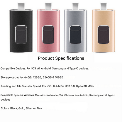 4-in-1 Flashdrive for Every Device - DataFlex