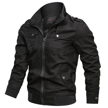 Men's autumn jacket with collar and biker look – Vince
