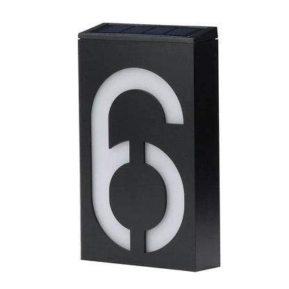 Solar-powered House Number - SolarSign