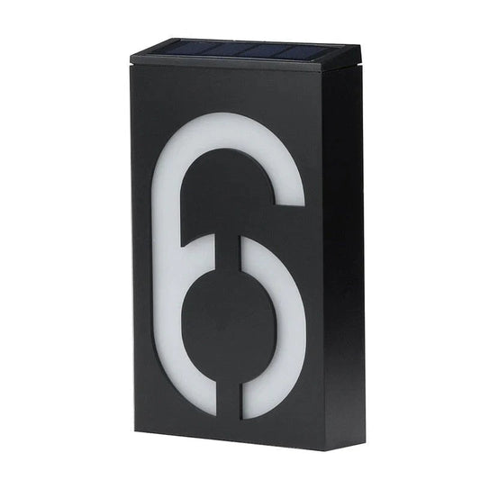 Solar-powered House Number - SolarSign