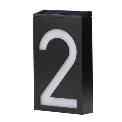 Solar-powered House Number - SolarSign