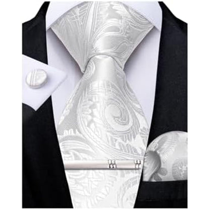 Men's Paisley Formal Tie Set - Refined Wedding & Event Accessories 30
