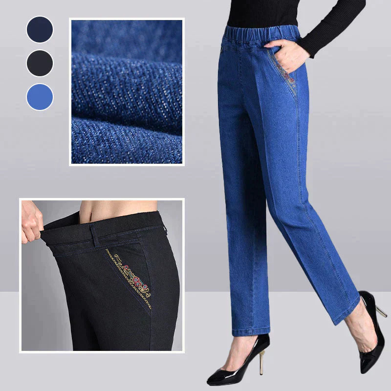 Push-up Jeans - Ella with warm inner lining and perfect fit!
