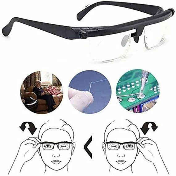 Adjustable Glasses for Close & Distant Vision - VisiFlex
