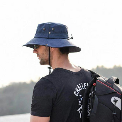Water-repellent outdoor bucket hat with UV protection – ShieldFlex Pro