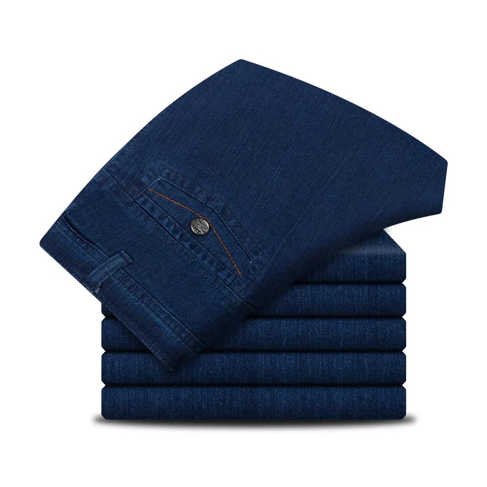 Men's High Waist Straight Leg Jeans – Tobias