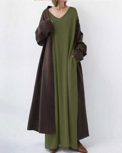Summer Maxi Dress in Cotton-Linen Blend – Sorella