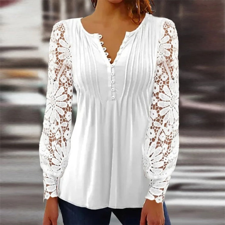 Trendy Ladies Long Sleeve in Solid Colour - AutumnGrace
