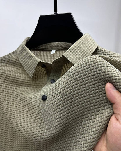 Men's Polo Shirt in Breathable Mesh - Matteo
