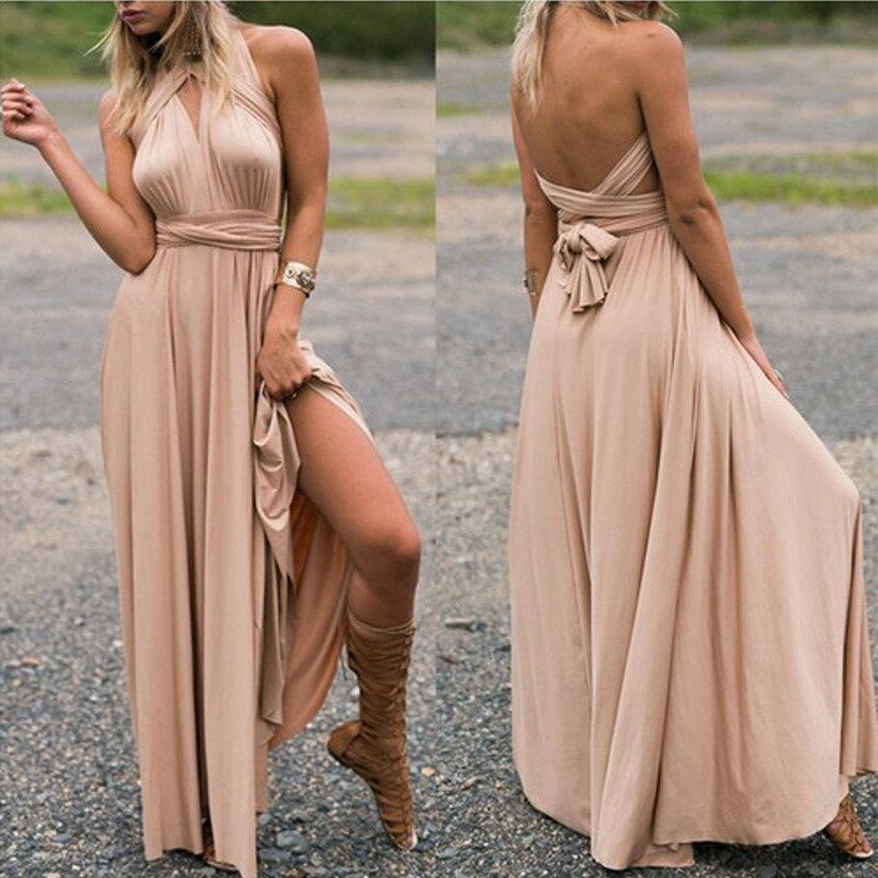 Wrap dress with adjustable top & versatile wearing options – Noelia