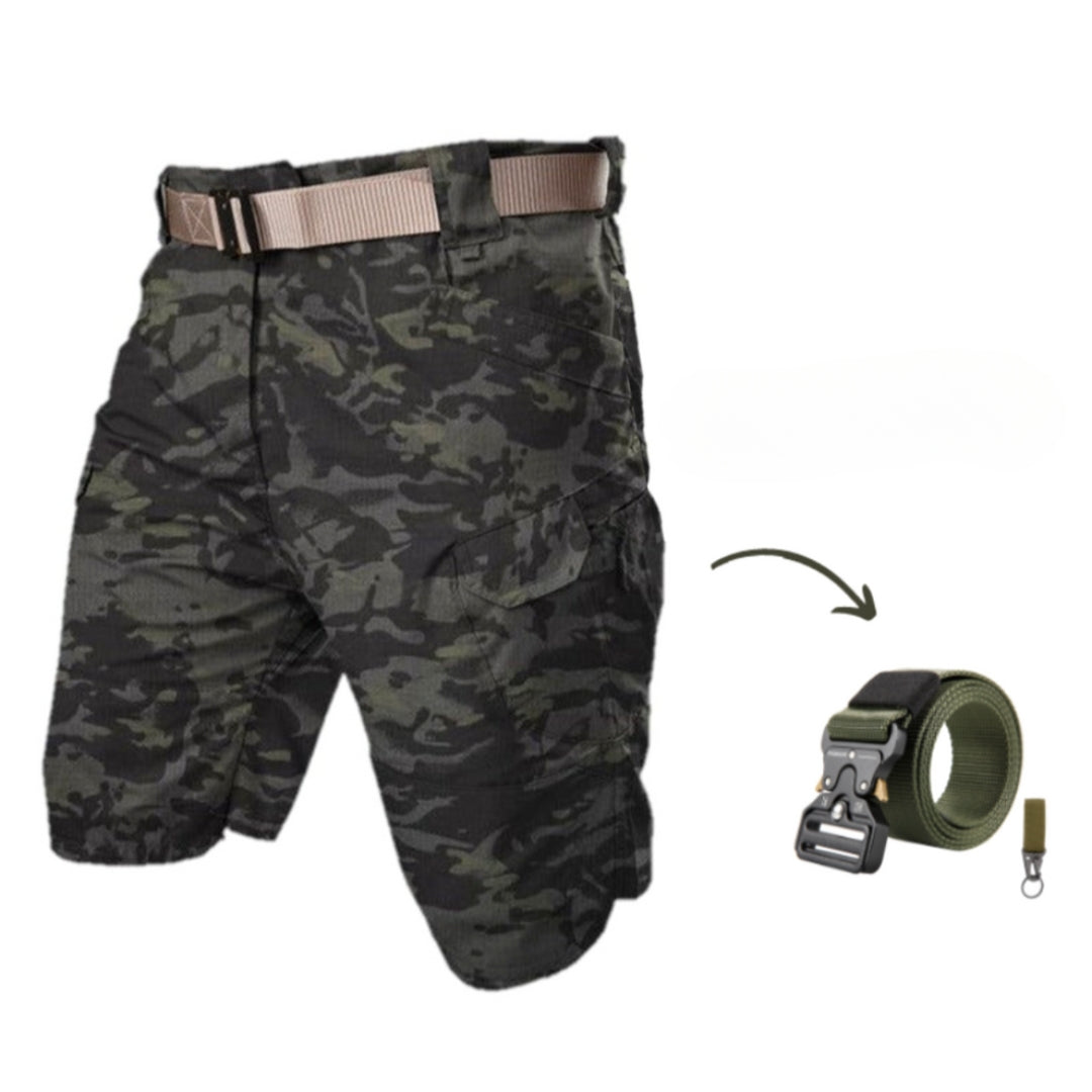 Men's cargo shorts with 7 pockets & free belt – Taro