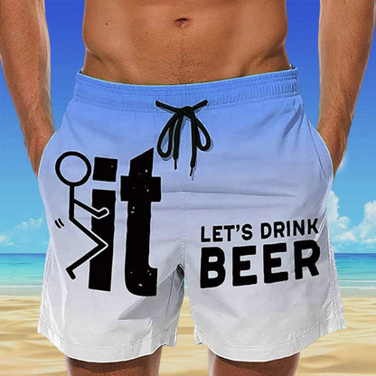 Hawaii Men's Swim Shorts with Elastic Waistband – Fabio