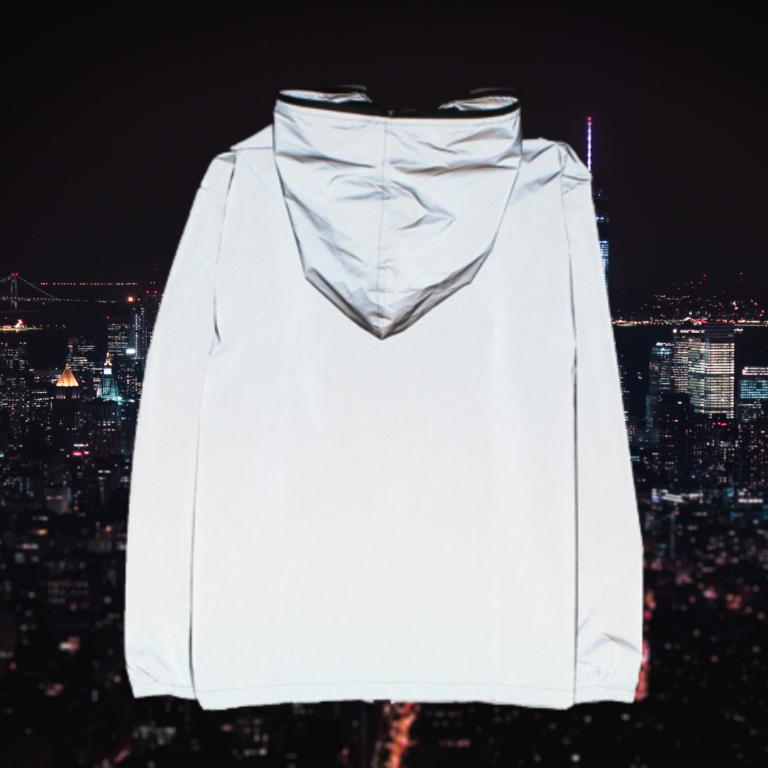 Autumnal reflective ladies' coat-jacket with 3M effect – Leona