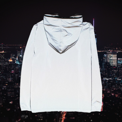 Autumnal reflective ladies' coat-jacket with 3M effect – Leona