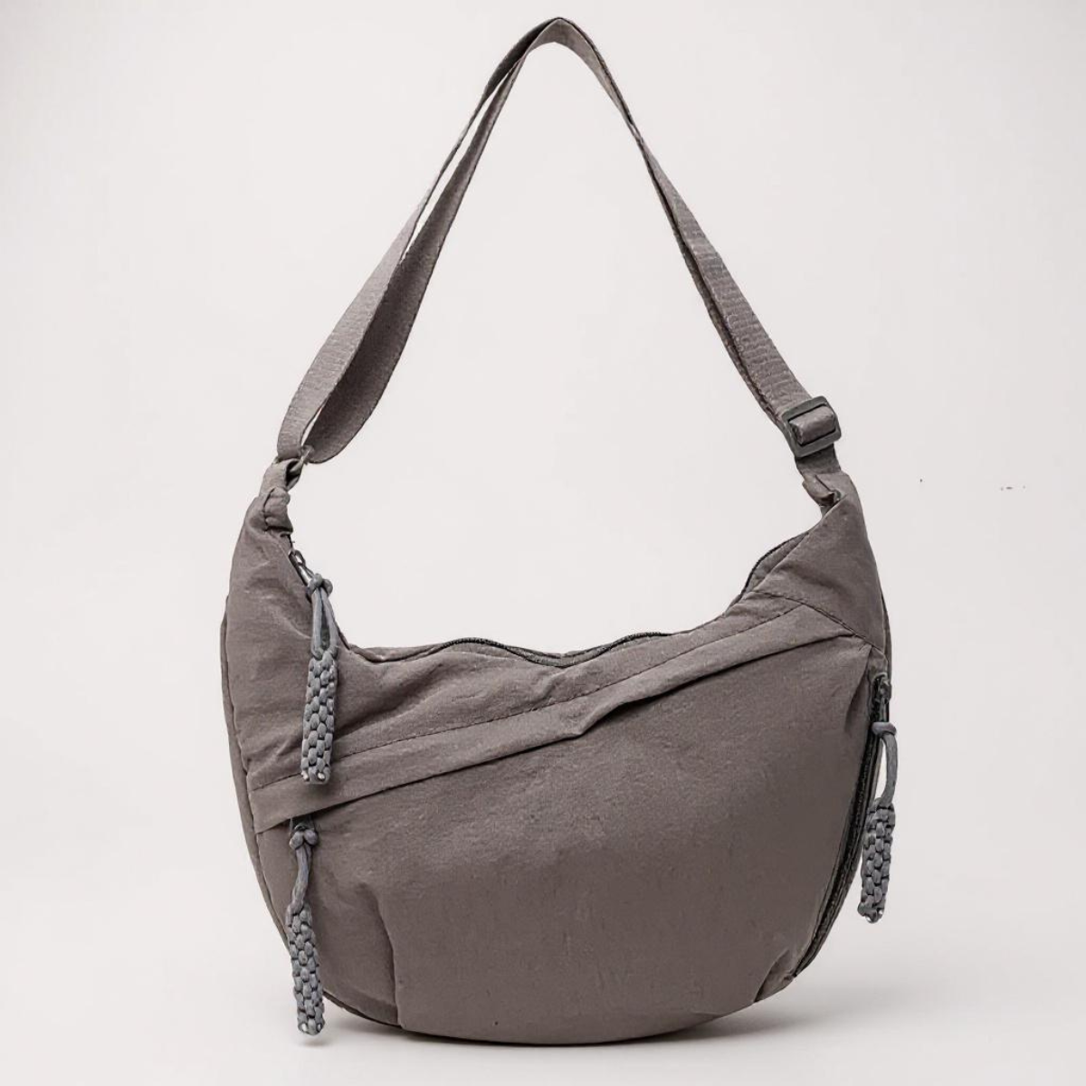 Shoulder Bag - Adjustable Strap, Multi-Pocket Nylon Crossbody 7