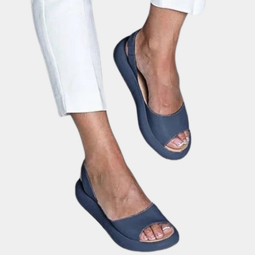 Comfortable ladies' summer shoes with a thick sole – Tilda