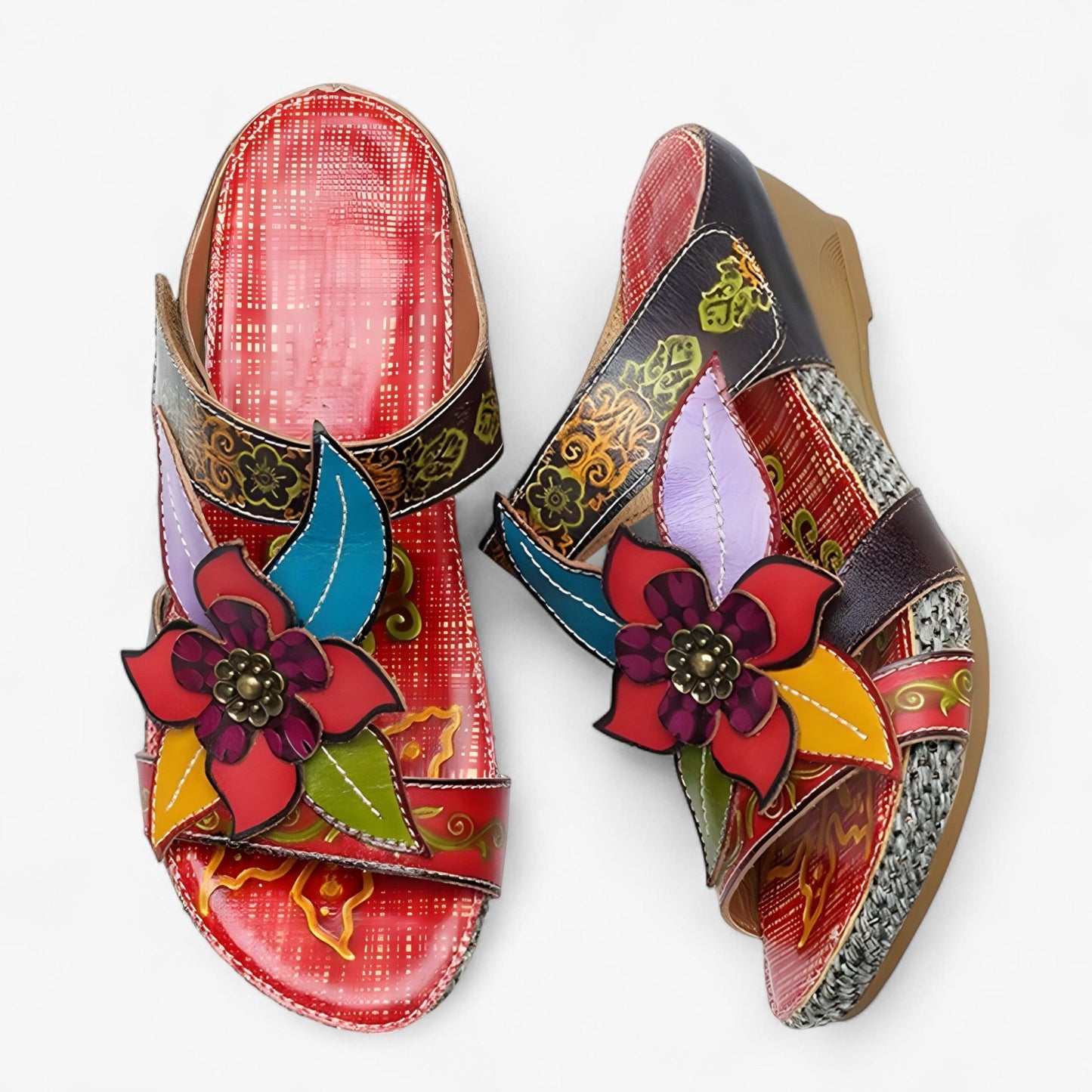 Boho sandals for women with braided straps – BohoStep Dolly