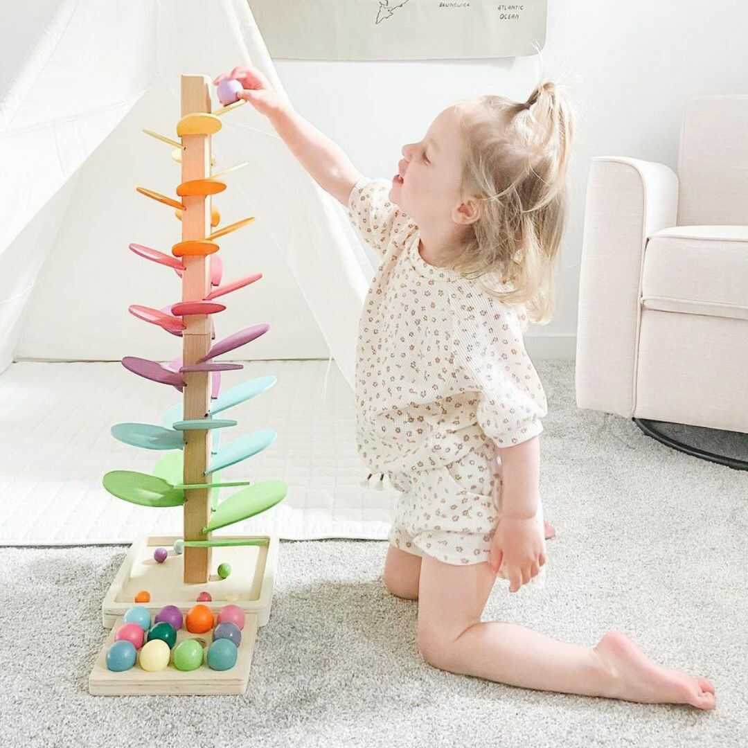 Interactive Rainbow Marble Sound Tree - Luca