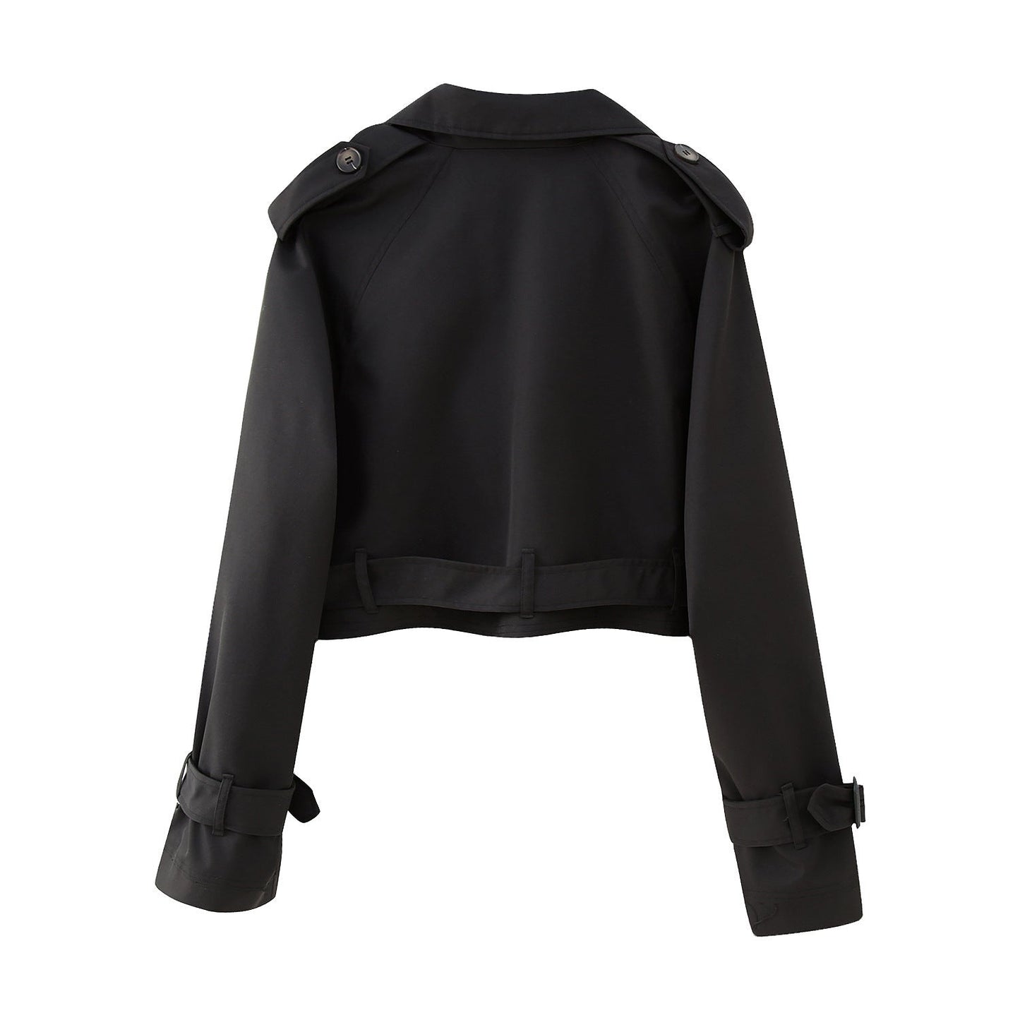 Autumnal Trendy Short Ladies' Trench Coat with Belt – Amelie