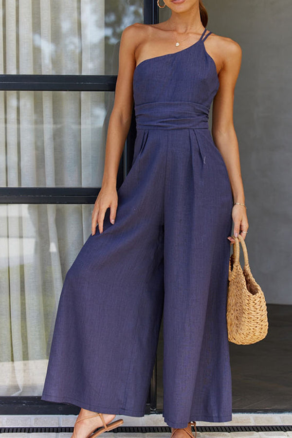 Sleeveless Women's Jumpsuit with Relaxed Fit – Mireille