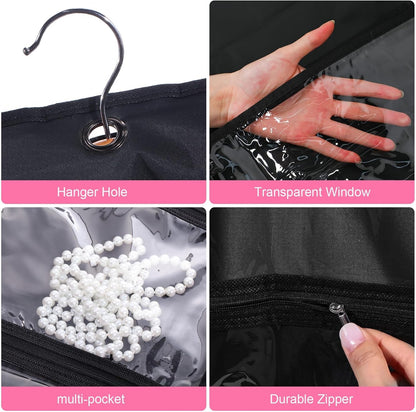 Dance and Costume Garment Bag Set – 5-Pack with Clear Pockets and Fold-Over Flap (Buy 1, Get 1 FREE)