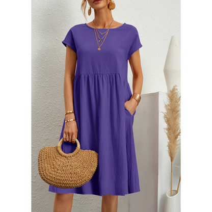 A-Line Jersey Midi Dress - Elise