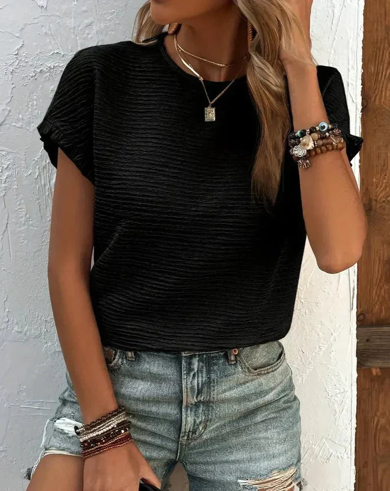 Soft cotton women's T-shirt – Élodie