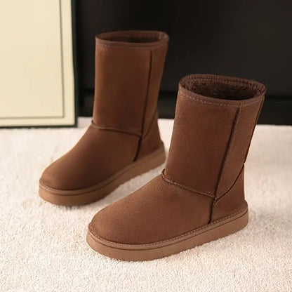 Warm Slip-On Boots with Fleece Lining - Aria