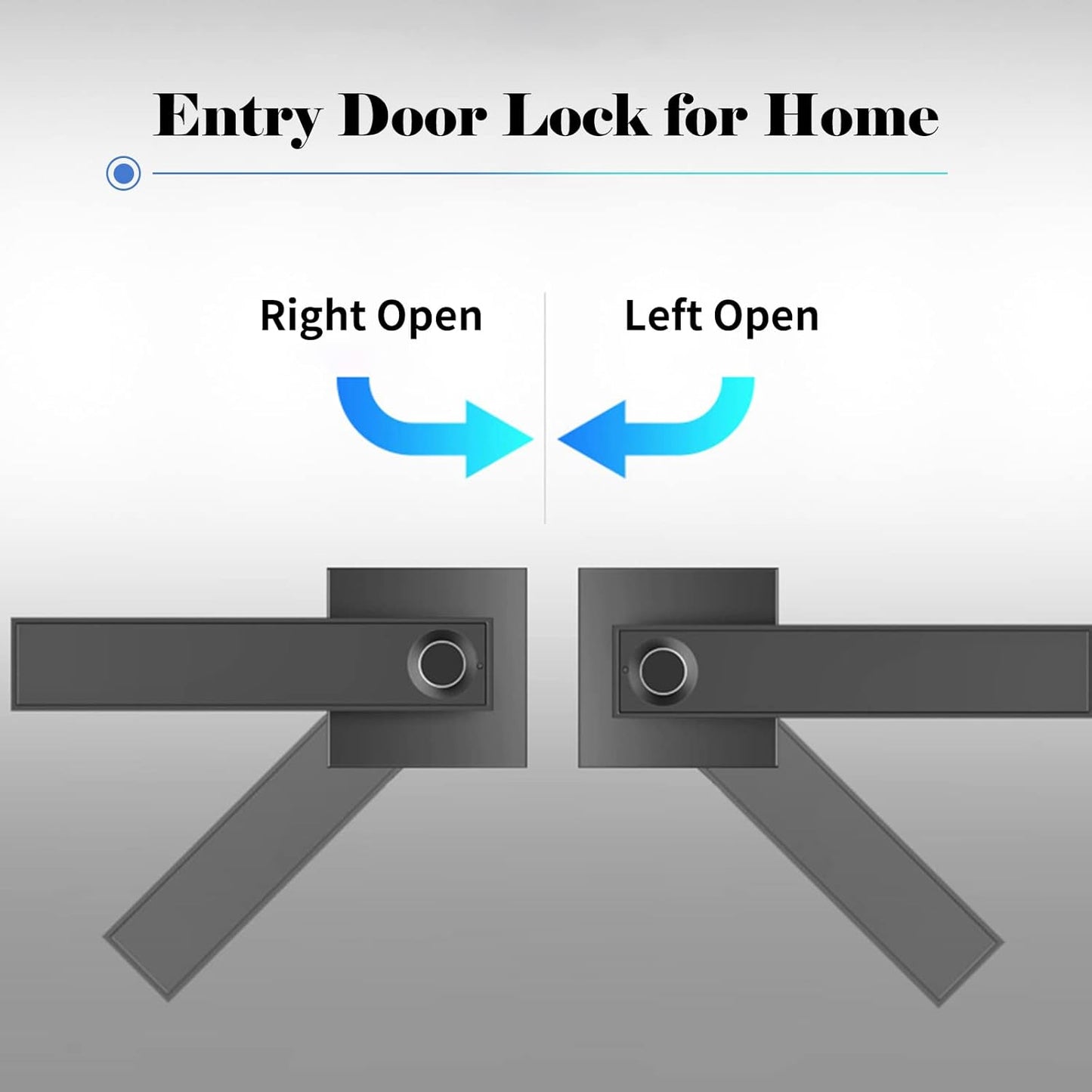 Smart fingerprint deadbolt lock with key access and 30-user capacity – Nivora