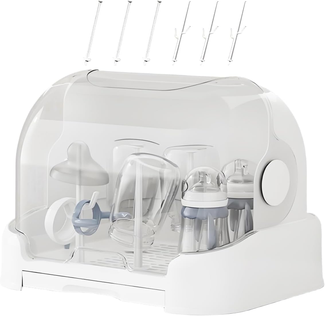Baby bottle dryer and storage box with lid – Orvian