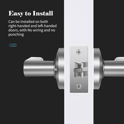 Smart fingerprint deadbolt lock with key access and 30-user capacity – Nivora