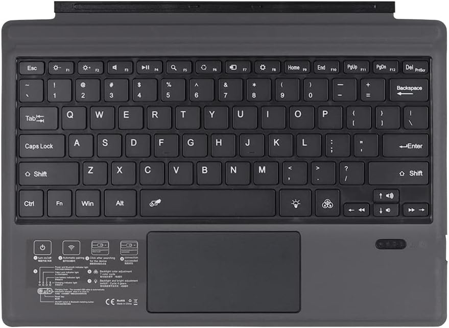 Wireless Bluetooth keyboard with backlighting and touchpad for Surface Pro – Nexora