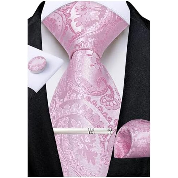 Men's Paisley Formal Tie Set - Refined Wedding & Event Accessories 39
