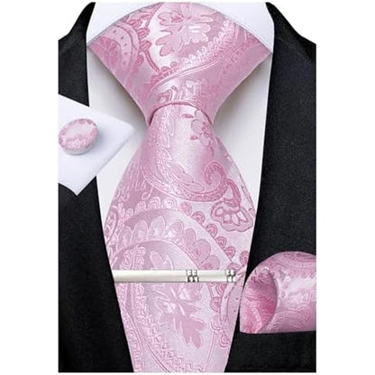 Men's Paisley Formal Tie Set - Refined Wedding & Event Accessories 8