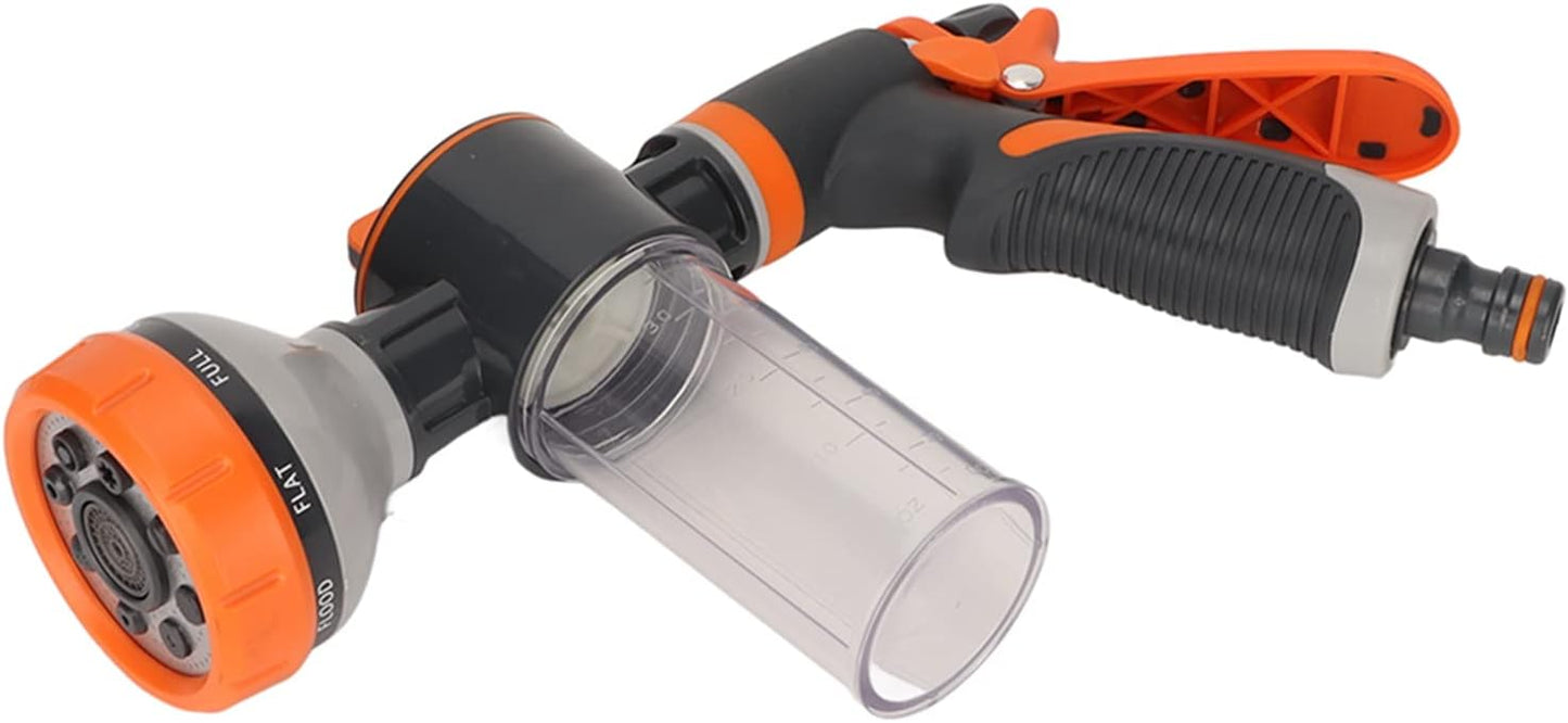 Garden Watering Foam Sprayer, 8 Modes, High-Pressure Handheld Shower