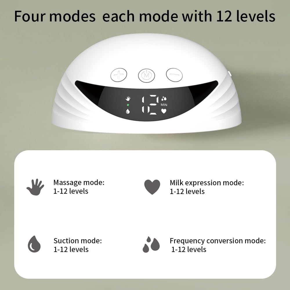 Portable electric breast pump with LED display – Mirava