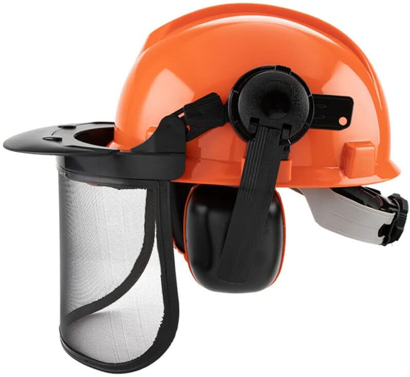 Forestry protective helmet with face shield and ear defenders – ArborMax