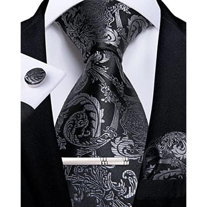 Men's Paisley Formal Tie Set - Refined Wedding & Event Accessories 33