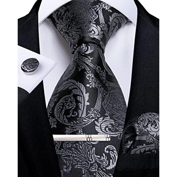 Men's Paisley Formal Tie Set - Refined Wedding & Event Accessories 2
