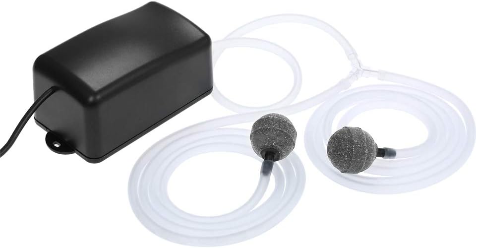Solar-powered air pump kit 2.5 W with hoses and air stones