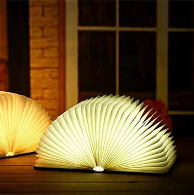 Folding Book Lamp with Warm LED Lighting - StoryGlow