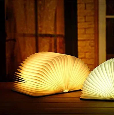 Folding Book Lamp with Warm LED Lighting - StoryGlow