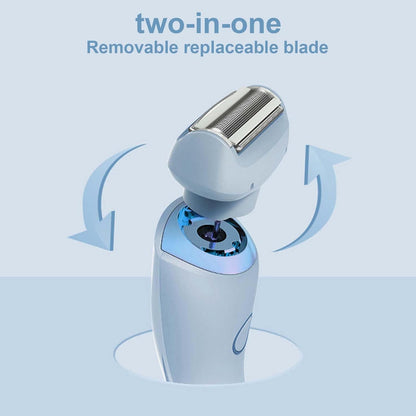 Women's electric shaver with 3 high-speed blades and 3D floating foil head – Nivora