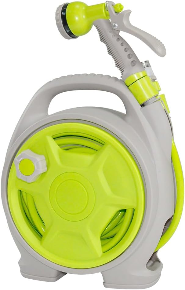 Compact garden hose reel with 15 m hose – Corvina